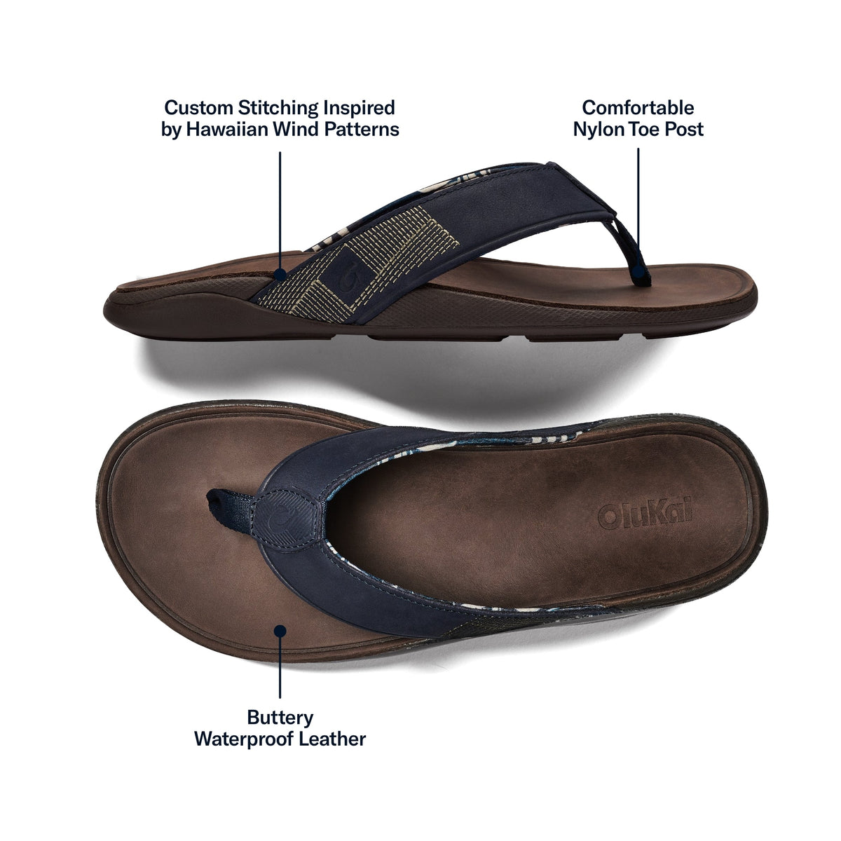 Tuahine - Trench Blue / Dark Wood